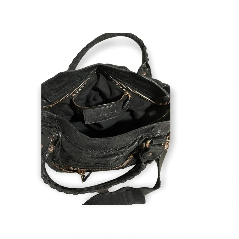 Balenciaga Black Leather Satchel - Picture 3 of 11